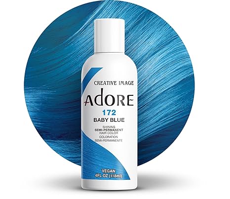 Adore - Semi Permanent Hair Color Shade #172 Baby Blue - Zilion