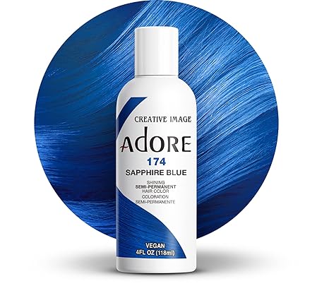 Adore - Semi Permanent Hair Color Shade #174 Sapphire - Zilion