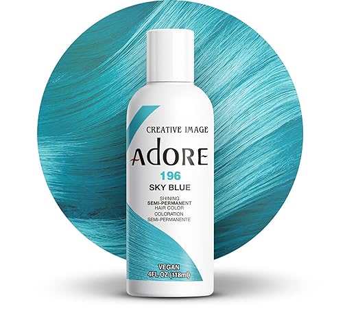 Adore - Semi Permanent Hair Color Shade #196 Sky Blue - Zilion