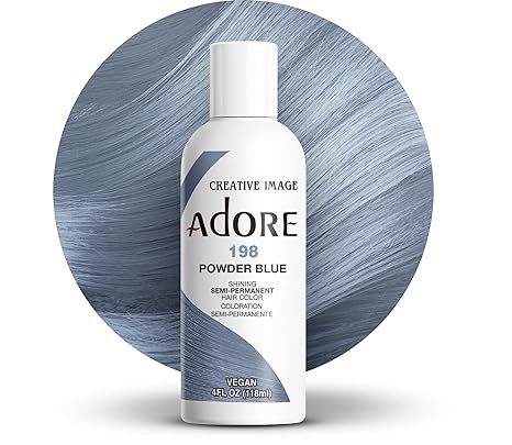 Adore - Semi Permanent Hair Color Shade #198 Powder Blue - Zilion
