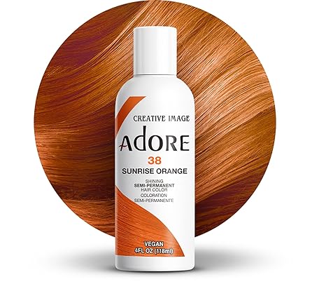 Adore - Semi Permanent Hair Color Shade #38 Sunrise Orange - Zilion