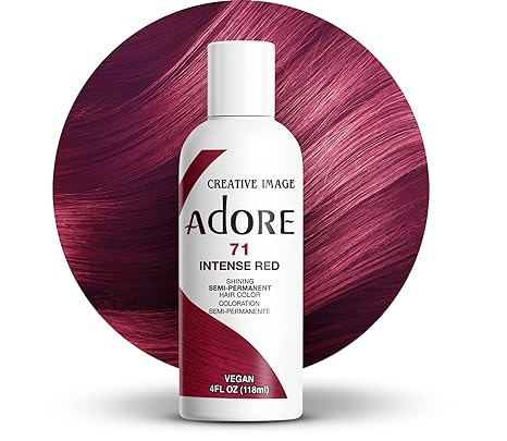 Adore - Semi Permanent Hair Color Shade #71 Intense Red - Zilion