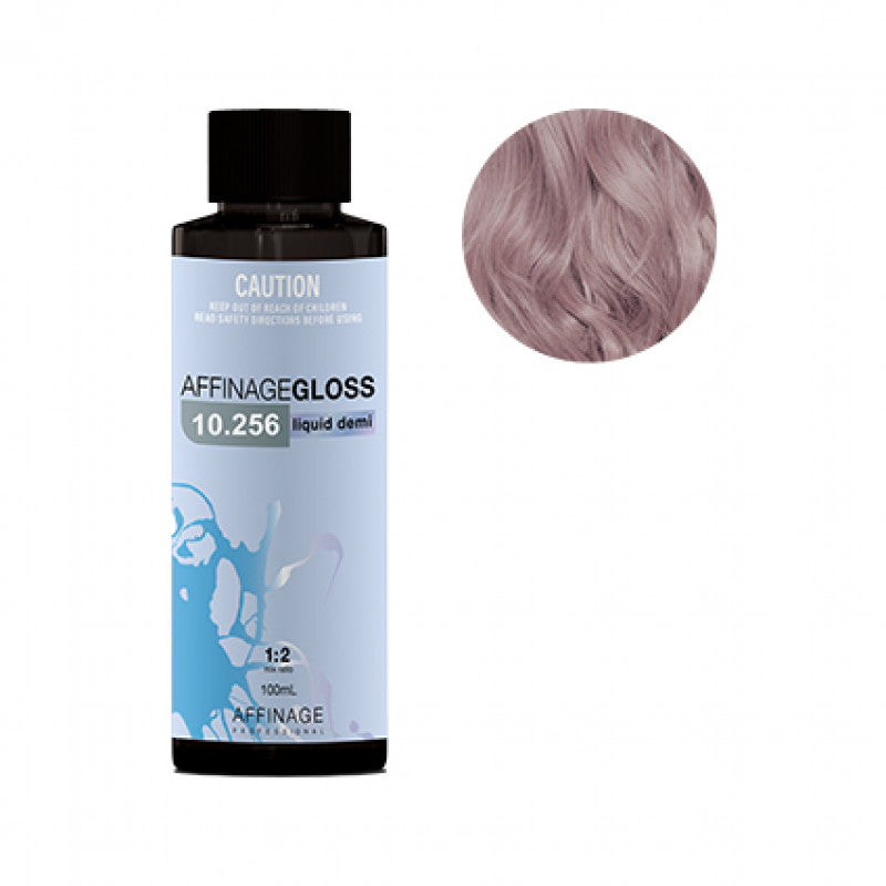 Affinage - Gloss Liquid Demi 10.256 Mauve 100ml – product tube/pack