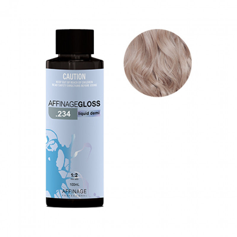 Affinage - Gloss Liquid Demi .234 Lavender Toffee 100ml – product tube/pack