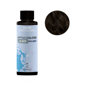 Affinage - Gloss Liquid Demi 5.023 Light Toffee Brown 100ml – product tube/pack