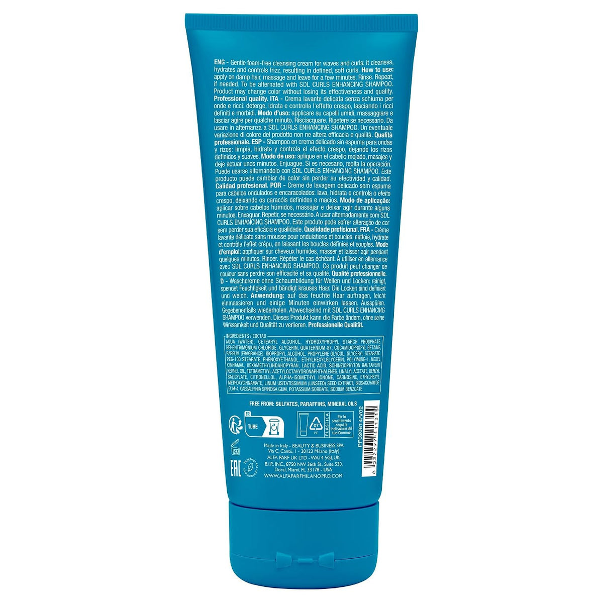 Alfaparf Milano Semi De Lino Curls Hydrating Co-Wash 200ml - image 2