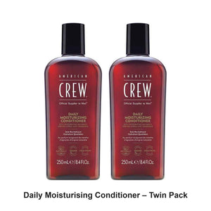 American Crew - Daily Moisturising Conditioner – Twin Pack (2 x 250ml) – bundle contents: 2 x American Crew - Daily Moisturising Conditioner 250ml