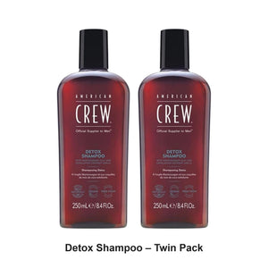 American Crew - Detox Shampoo – Twin Pack (2 x 250ml) – bundle contents: 2 x American Crew - Detox Shampoo 250ml