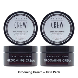 American Crew - Grooming Cream – Twin Pack (2 x 85g) – bundle contents: 2 x American Crew - Grooming Cream 85g