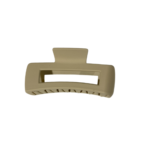 Avela - Rectangle Large Claw Clip 11cm Taupe – product image