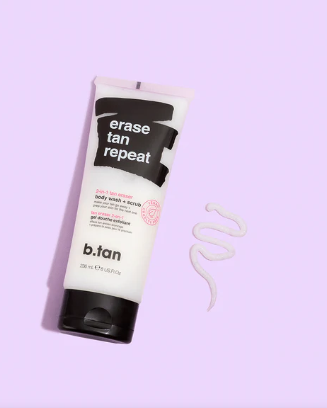 b.tan - Erase Tan Repeat 2-in-1 Tan Eraser Body Wash & Scrub 275ml – product image 2