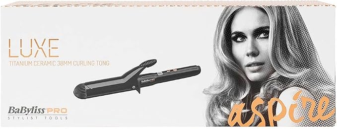 BaByliss Pro Luxe Titanium Ceramic Curling Tong 38mm - image 2