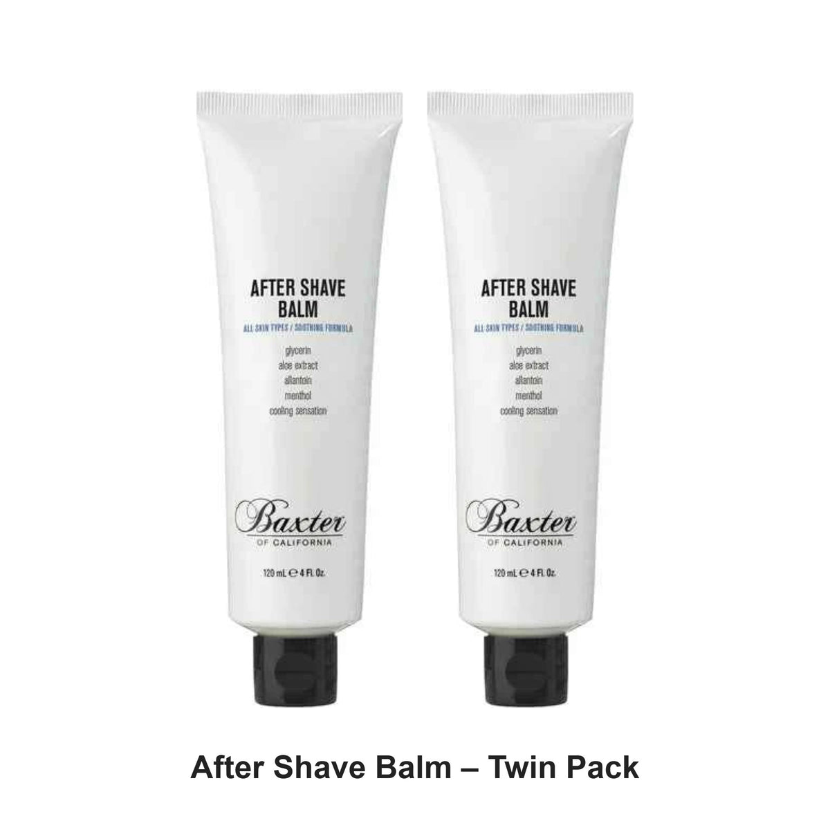 Baxter Of California - After Shave Balm – Twin Pack (2 x 120ml) – bundle contents: 2 x Baxter Of California - After Shave Balm 120ml