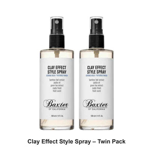 Baxter Of California - Clay Effect Style Spray – Twin Pack (2 x 120ml) – bundle contents: 2 x Baxter Of California - Clay Effect Style Spray 120ml