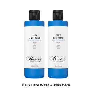 Baxter Of California - Daily Face Wash – Twin Pack (2 x 236ml) – bundle contents: 2 x Baxter Of California - Daily Face Wash 236ml