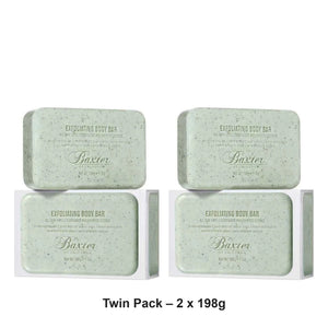 Baxter Of California - Exfoliating Body Bar Cedarwood and Oakmoss – Twin Pack (2 x 198g) – bundle contents: 2 x Baxter Of California - Exfoliating Body Bar Cedarwood and Oakmoss 198g