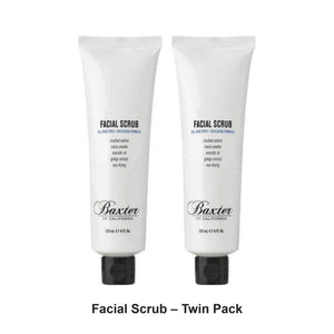 Baxter Of California - Facial Scrub – Twin Pack (2 x 120ml) – bundle contents: 2 x Baxter Of California - Facial Scrub 120ml