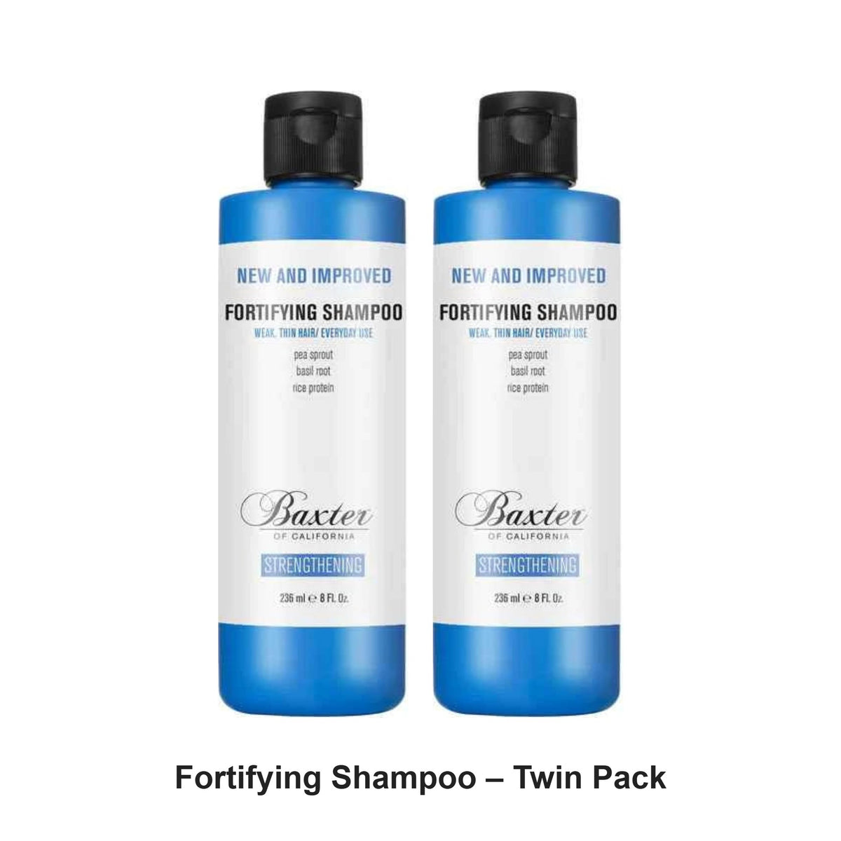 Baxter Of California - Fortifying Shampoo – Twin Pack (2 x 236ml) – bundle contents: 2 x Baxter Of California - Fortifying Shampoo 236ml