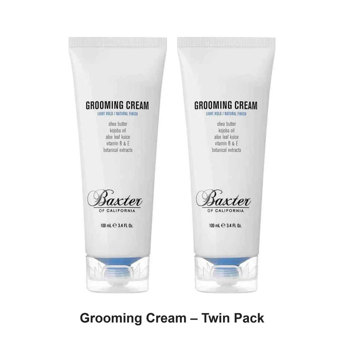Baxter Of California - Grooming Cream – Twin Pack (2 x 100ml) – bundle contents: 2 x Baxter Of California - Grooming Cream 100ml