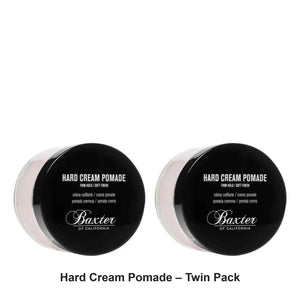 Baxter Of California - Hard Cream Pomade – Twin Pack (2 x 60ml) – bundle contents: 2 x Baxter Of California - Hard Cream Pomade 60ml