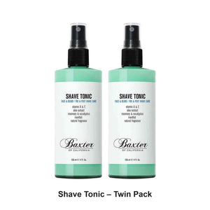 Baxter Of California - Shave Tonic – Twin Pack (2 x 120ml) – bundle contents: 2 x Baxter Of California - Shave Tonic 120ml