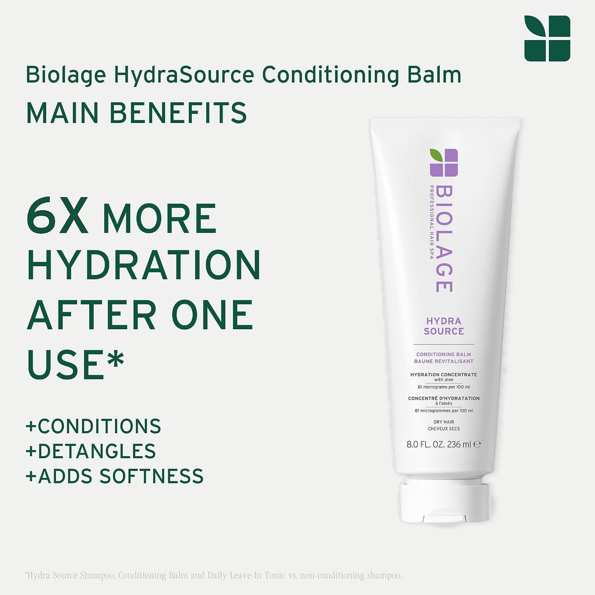 Biolage - Hydra Source Conditioning Balm 236ml – product view 4