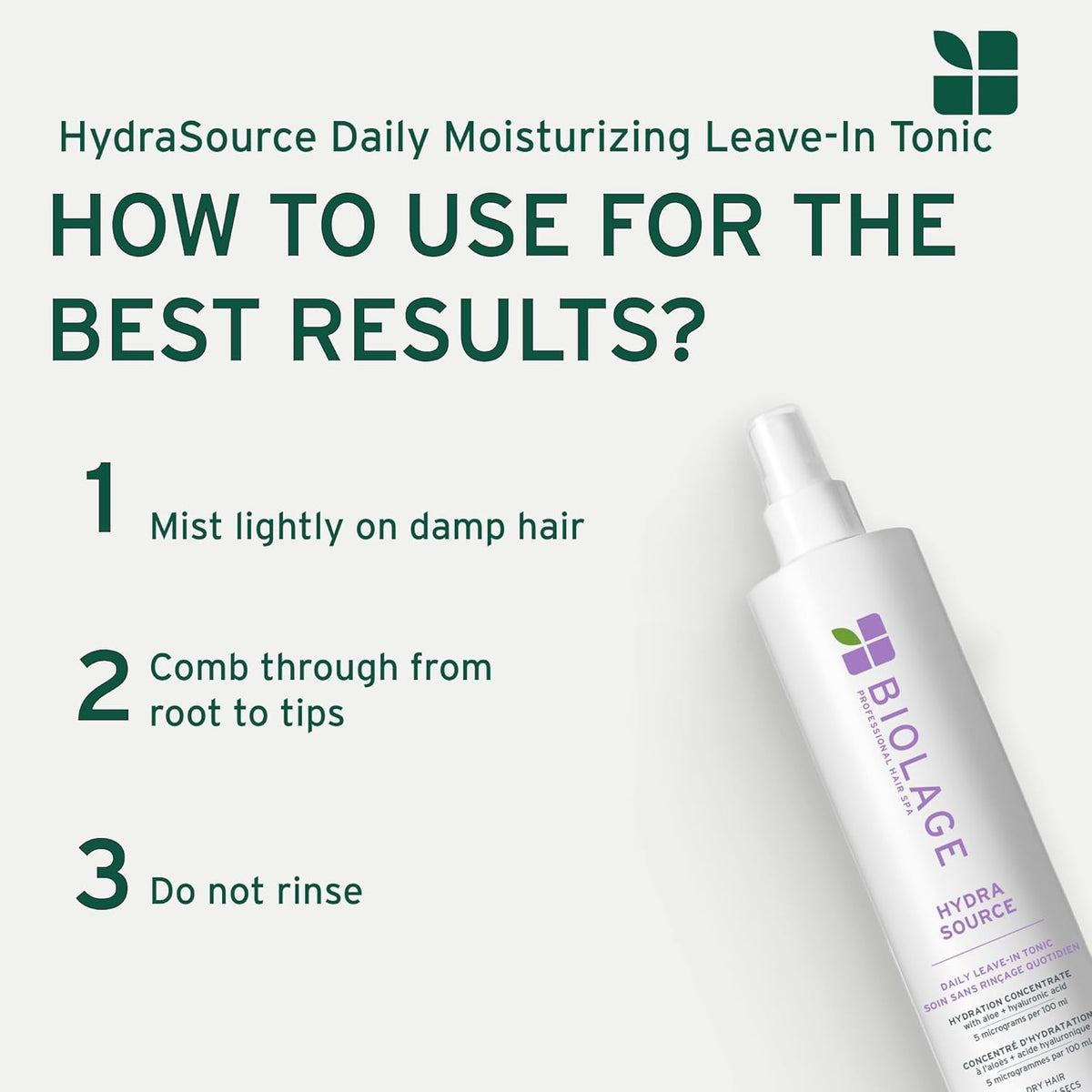 Biolage - Hydra Source Daily Leave In Tonic 400ml – product view 7