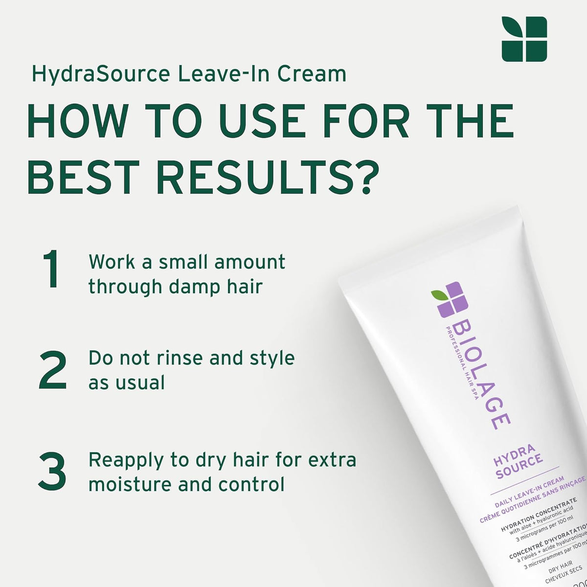 Biolage - Hydra Source Daily Leave In Cream 200ml – product view 7