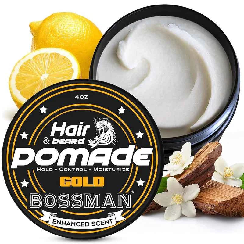 Bossman - Beard Pomade Gold – Twin Pack (2 x 4oz) – Bossman - Beard Pomade Gold 4oz