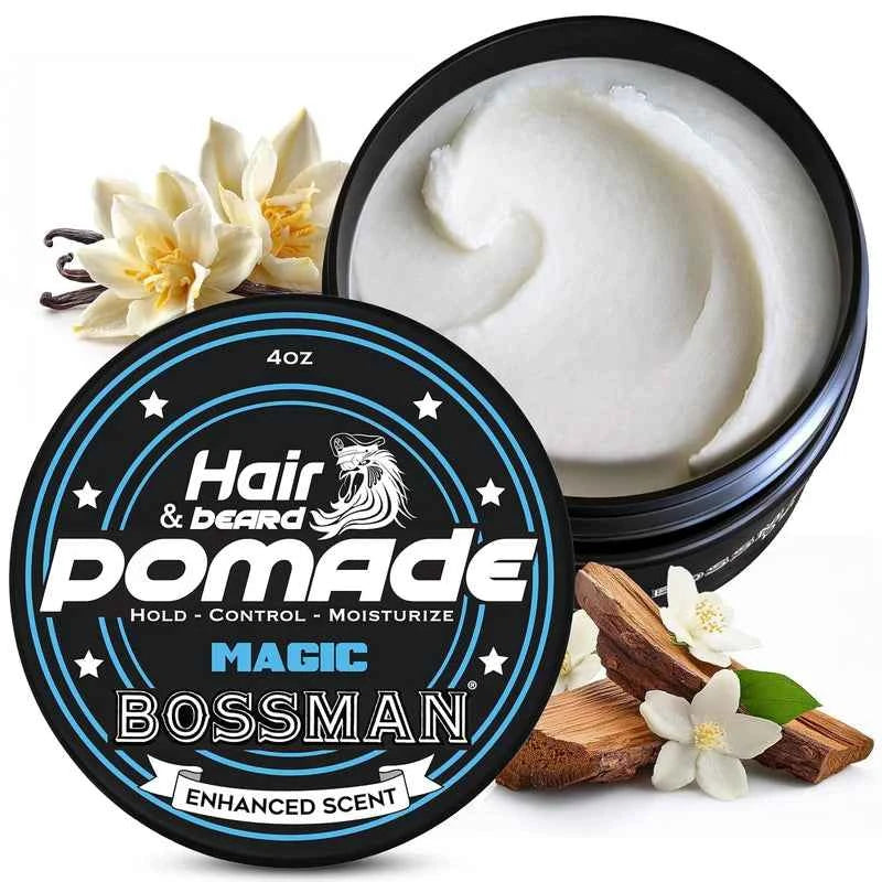 Bossman - Beard Pomade Magic Blue – Twin Pack (2 x 4oz) – Bossman - Beard Pomade Magic Blue 4oz