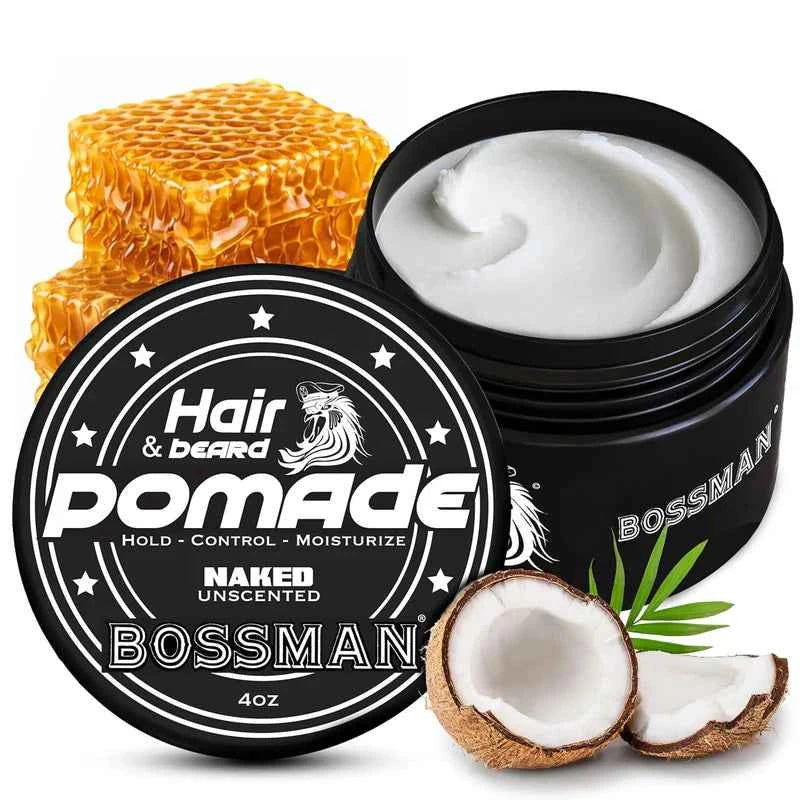 Bossman - Beard Pomade Naked – Twin Pack (2 x 4oz) – Bossman - Beard Pomade Naked 4oz