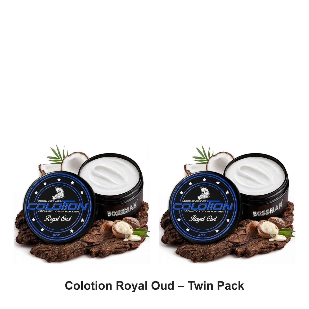 Bossman - Colotion Royal Oud – Twin Pack (2 x 120ml) – bundle contents: 2 x Bossman - Colotion Royal Oud 120ml