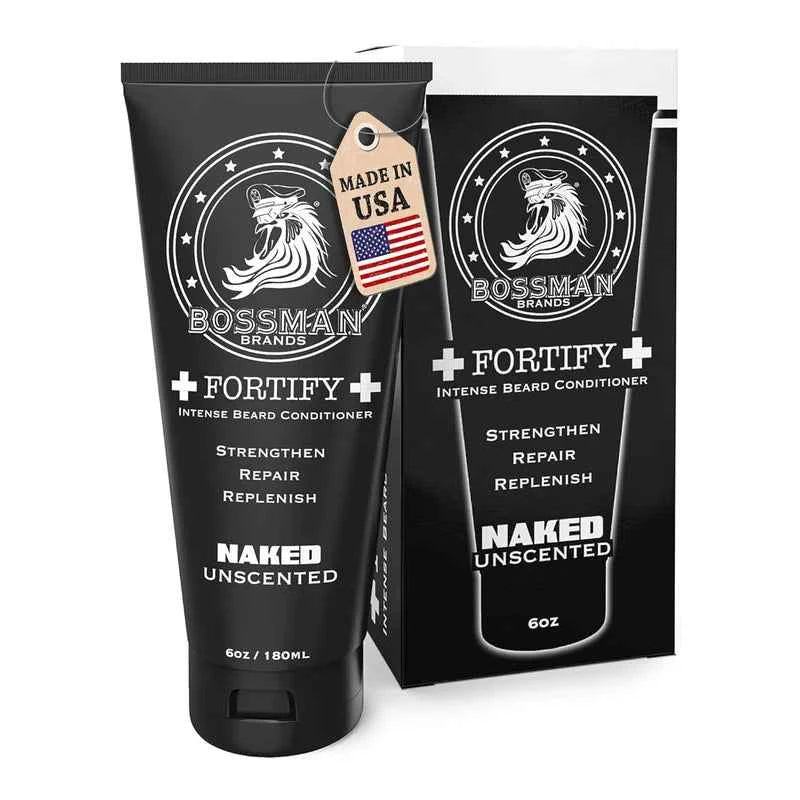 Bossman - Fortify Intense Beard Conditioner Naked – Twin Pack (2 x 180ml) – Bossman - Fortify Intense Beard Conditioner Naked 180ml
