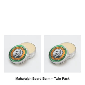 Captain Fawcett - Maharajah Beard Balm – Twin Pack (2 x 60ml) – bundle contents: 2 x Captain Fawcett - Maharajah Beard Balm 60ml