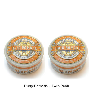 Captain Fawcett - Putty Pomade – Twin Pack (2 x 100g) – bundle contents: 2 x Captain Fawcett - Putty Pomade 100g
