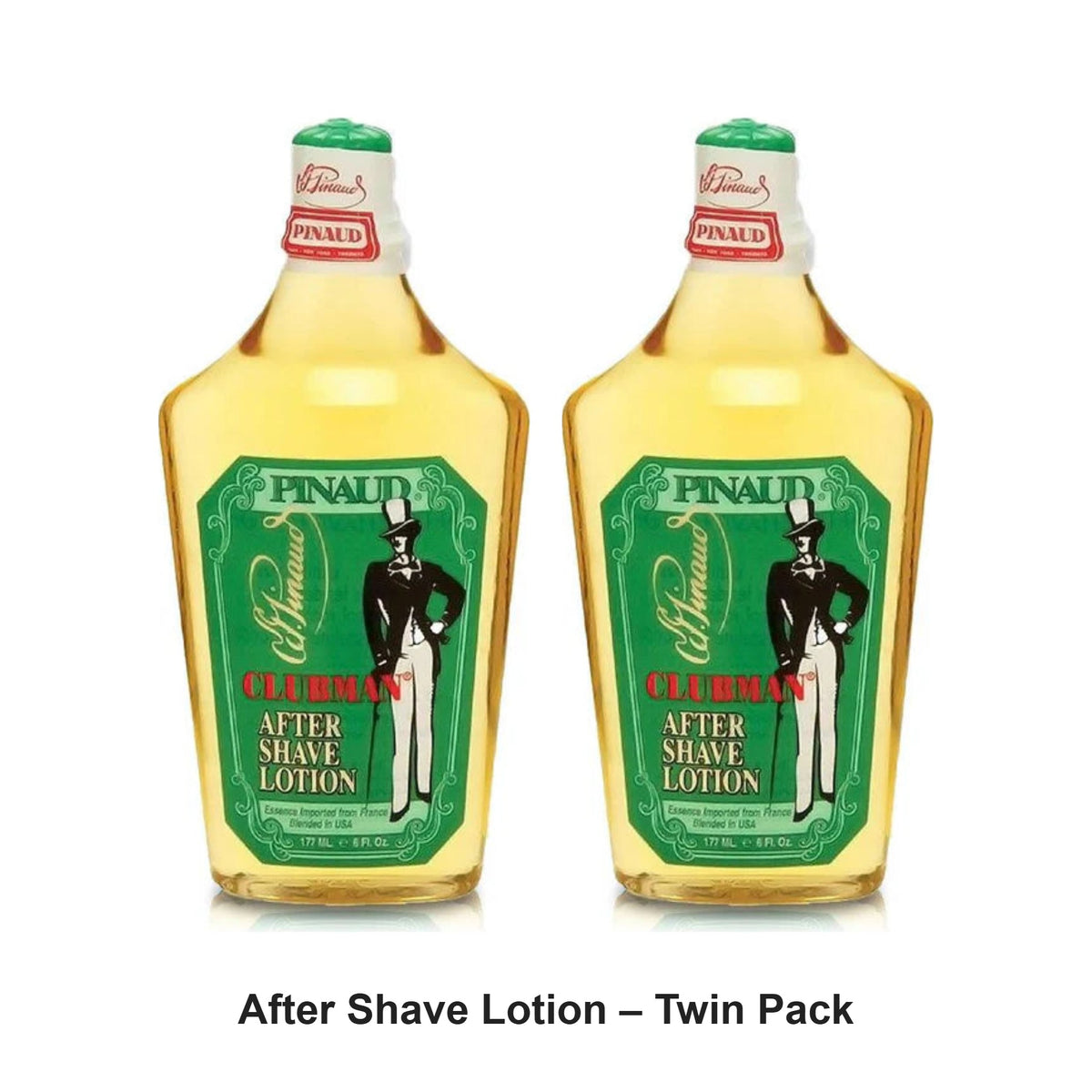 Clubman Pinaud - After Shave Lotion – Twin Pack (2 x 177ml) – bundle contents: 2 x Clubman Pinaud - After Shave Lotion 177ml