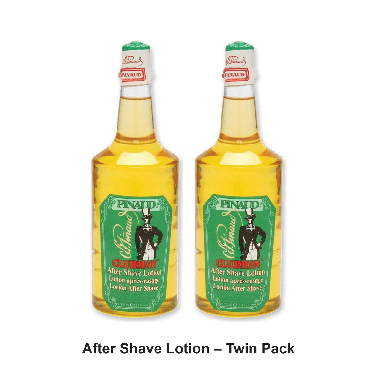 Clubman Pinaud - After Shave Lotion – Twin Pack (2 x 370ml) – bundle contents: 2 x Clubman Pinaud - After Shave Lotion 370ml