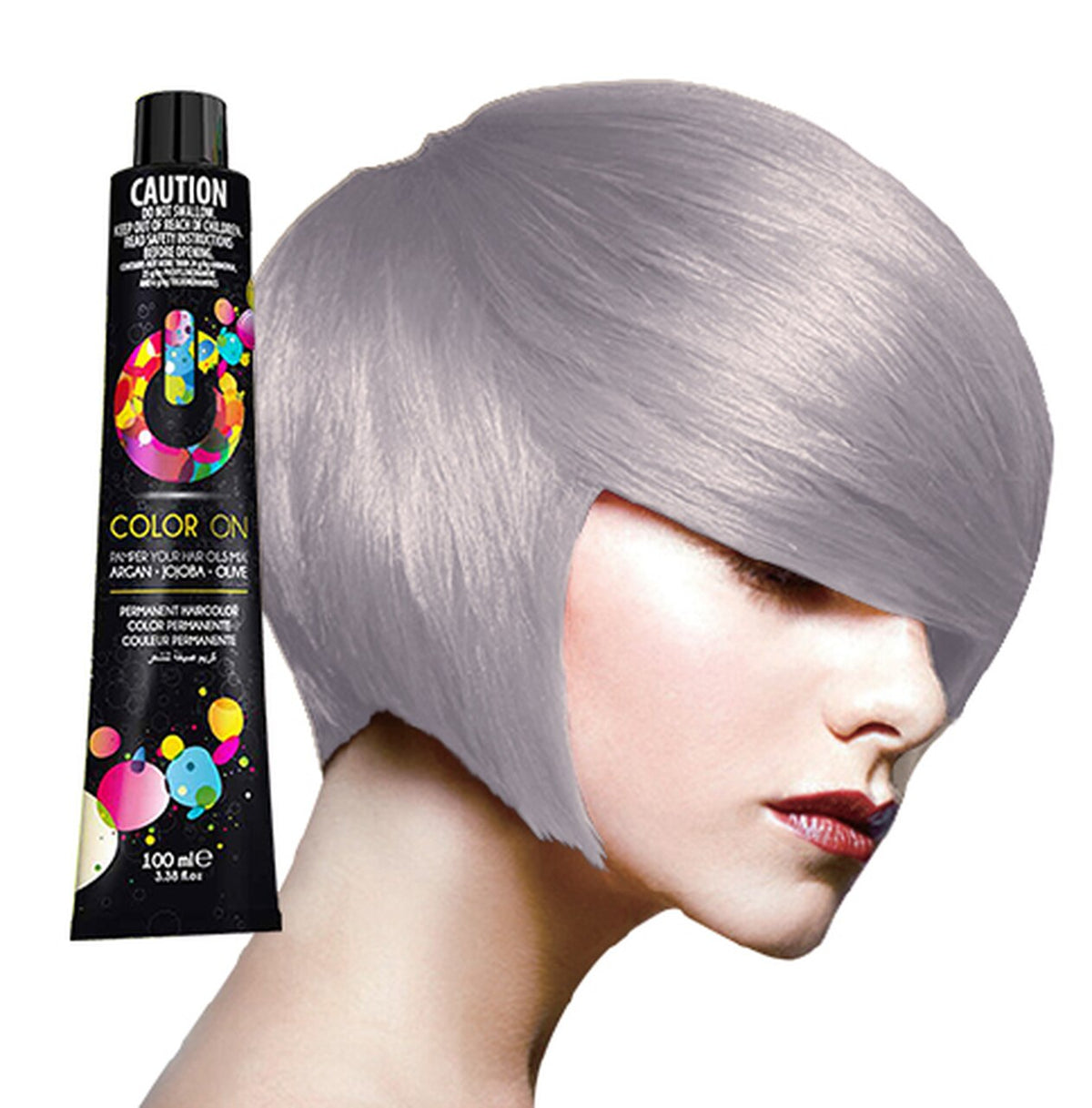Color On - Permanent Hair Colour 10.21 Violet Ash Platinum Blonde 100ml – product image