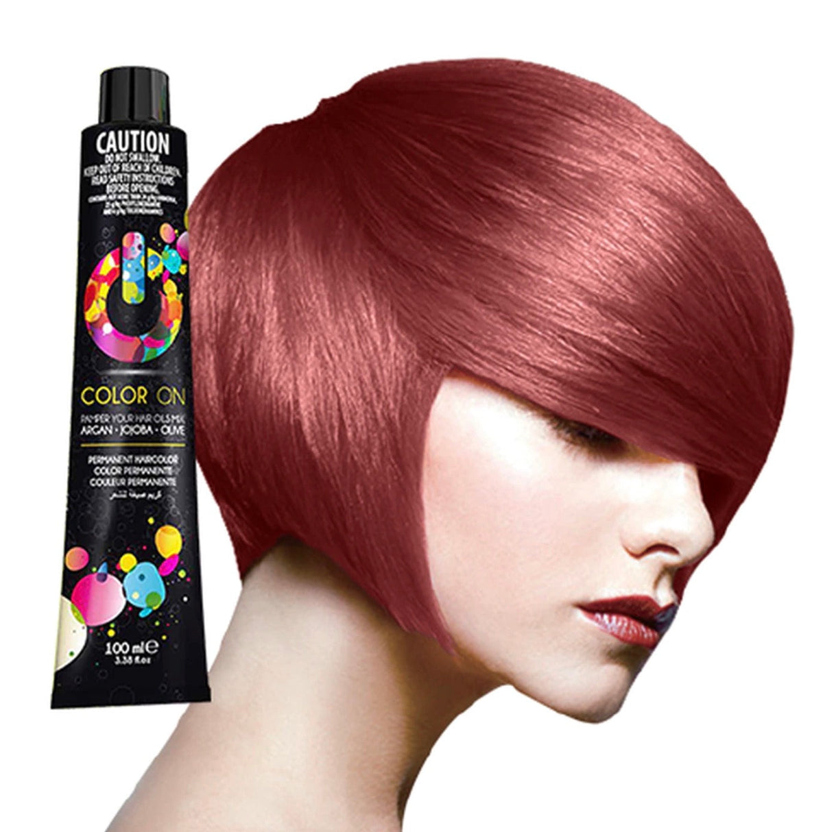 Color On - Permanent Hair Colour 6.66 Intensive Red Dark Blonde 100ml – product image