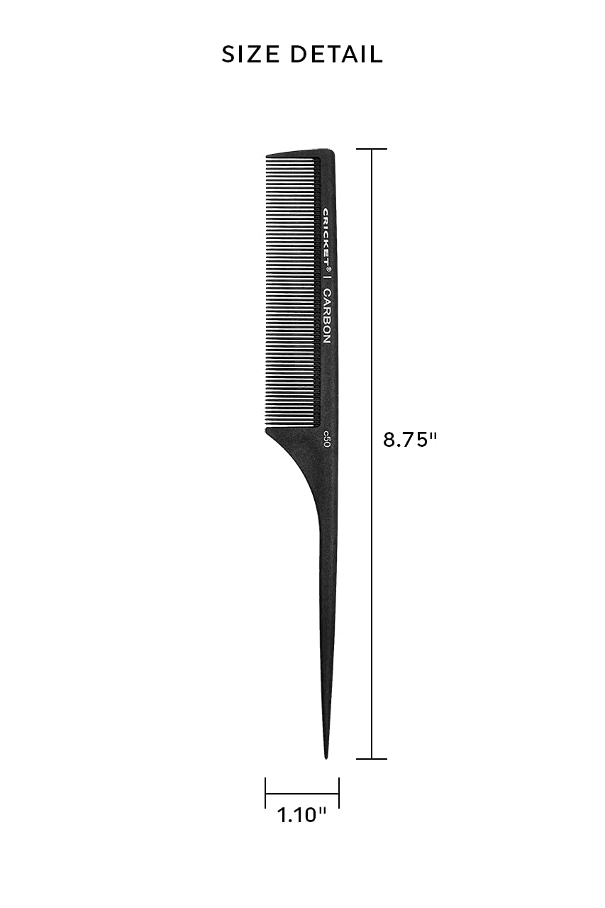 Cricket Carbon Comb Fine Toothed Rattail C50 - image 2