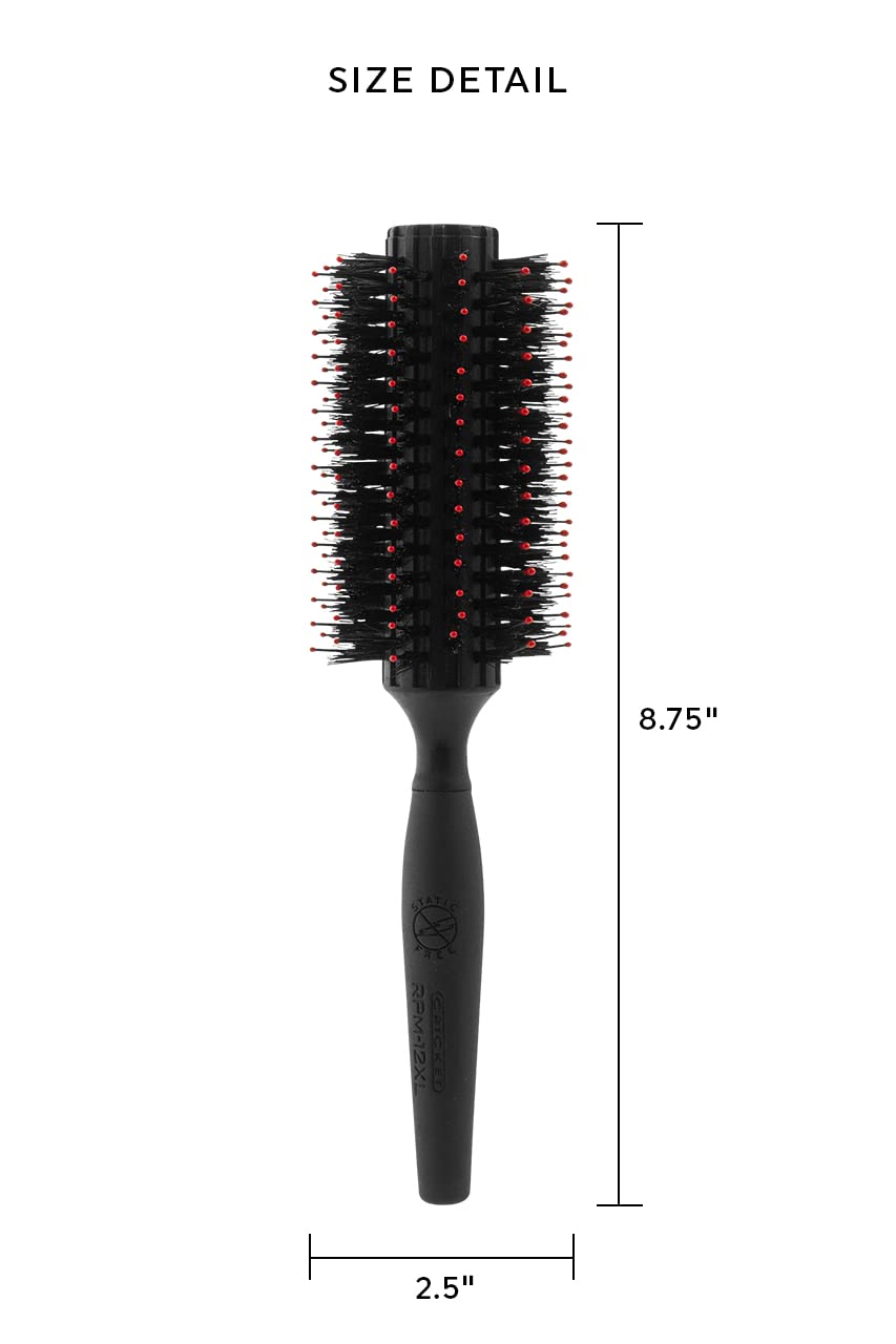 Cricket Static Free RPM-12XL Row Deluxe Boar Brush 63mm - image 2