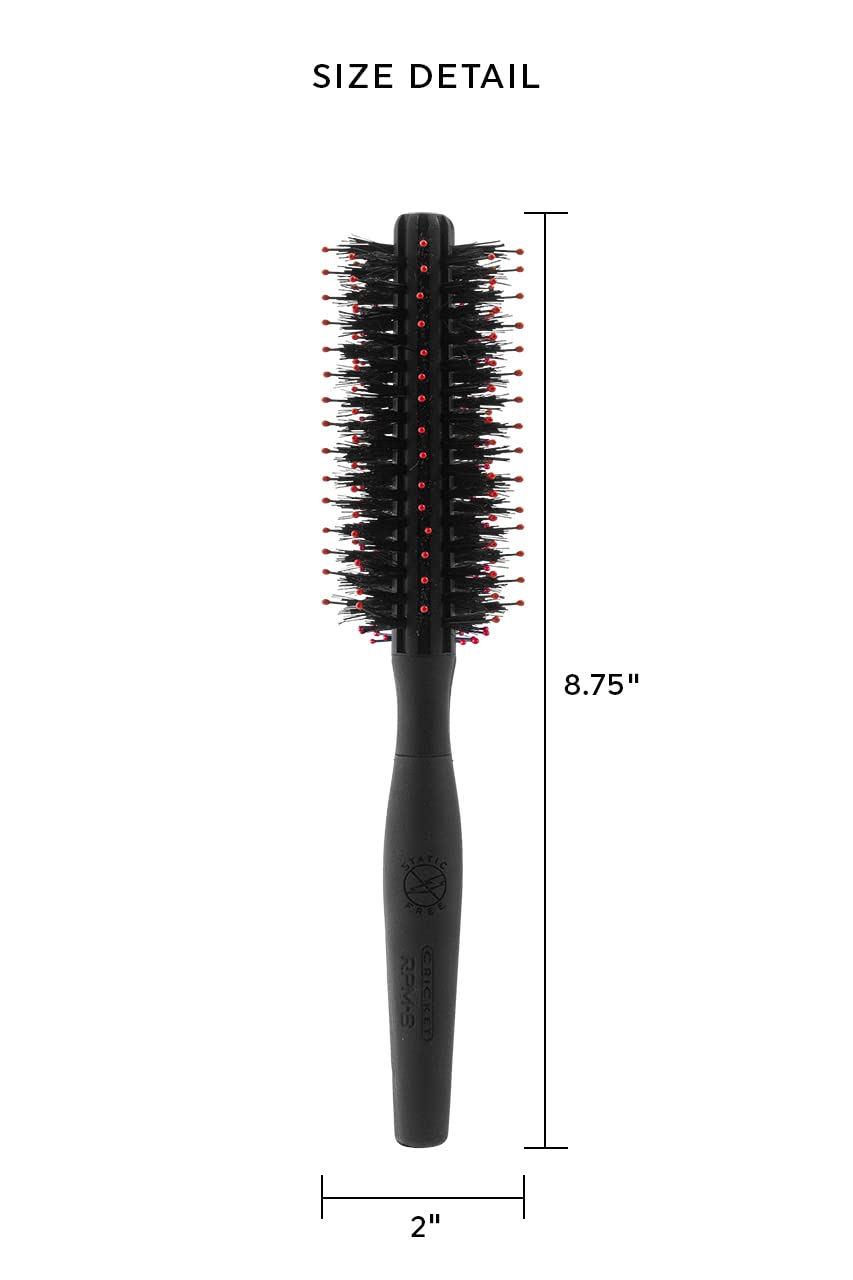 Cricket Static Free RPM-8 Row Deluxe Boar Brush 50mm - image 2