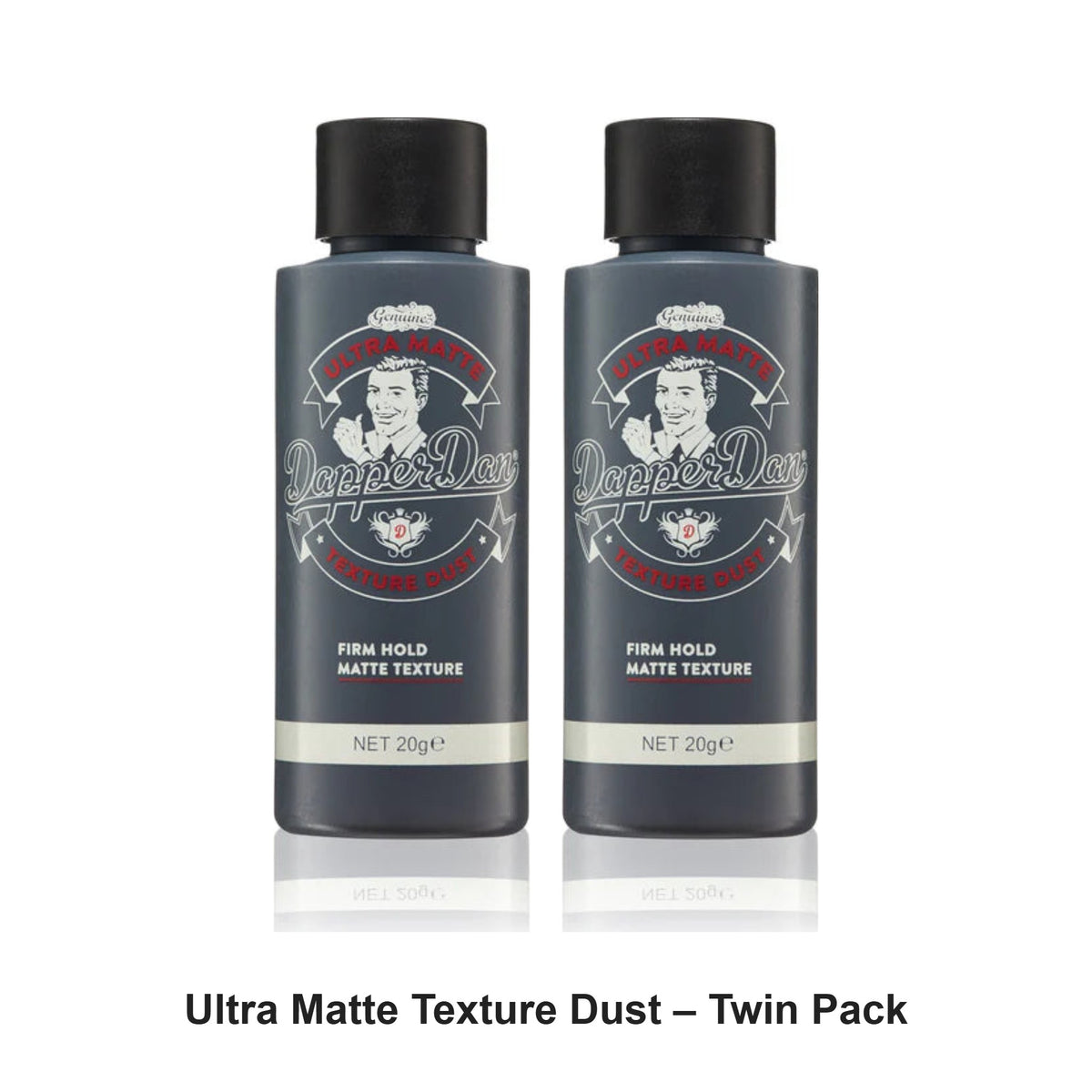 Dapper Dan - Ultra Matte Texture Dust – Twin Pack (2 x 20g) – bundle contents: 2 x Dapper Dan - Ultra Matte Texture Dust 20g