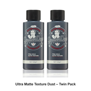 Dapper Dan - Ultra Matte Texture Dust – Twin Pack (2 x 20g) – bundle contents: 2 x Dapper Dan - Ultra Matte Texture Dust 20g