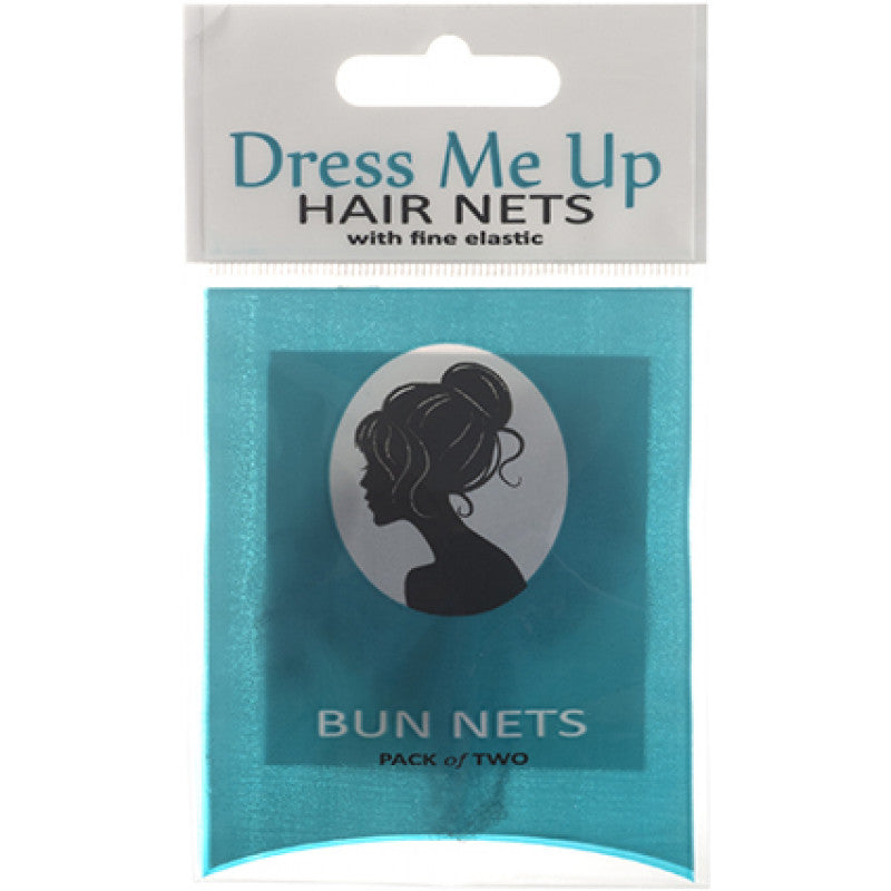 Dress Me Up - Bun Hair Net Medium Brown 2pk – front of pack/product