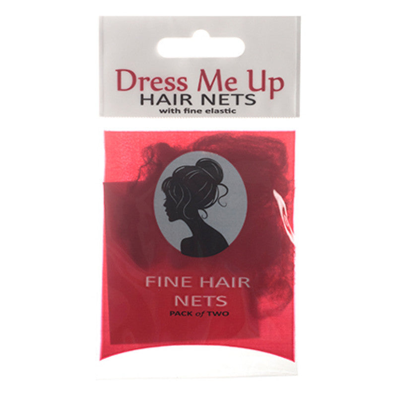 Dress Me Up - Fine Hair Net Medium Brown 2pk – front of pack/product