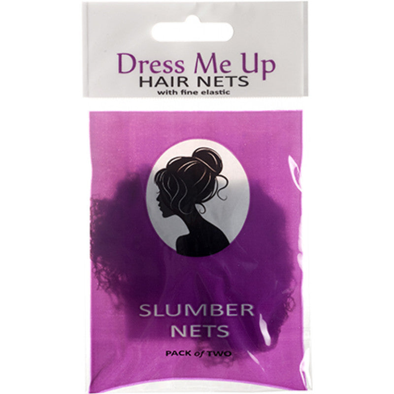 Dress Me Up - Slumber Hair Net Light Brown 2pk – front of pack/product