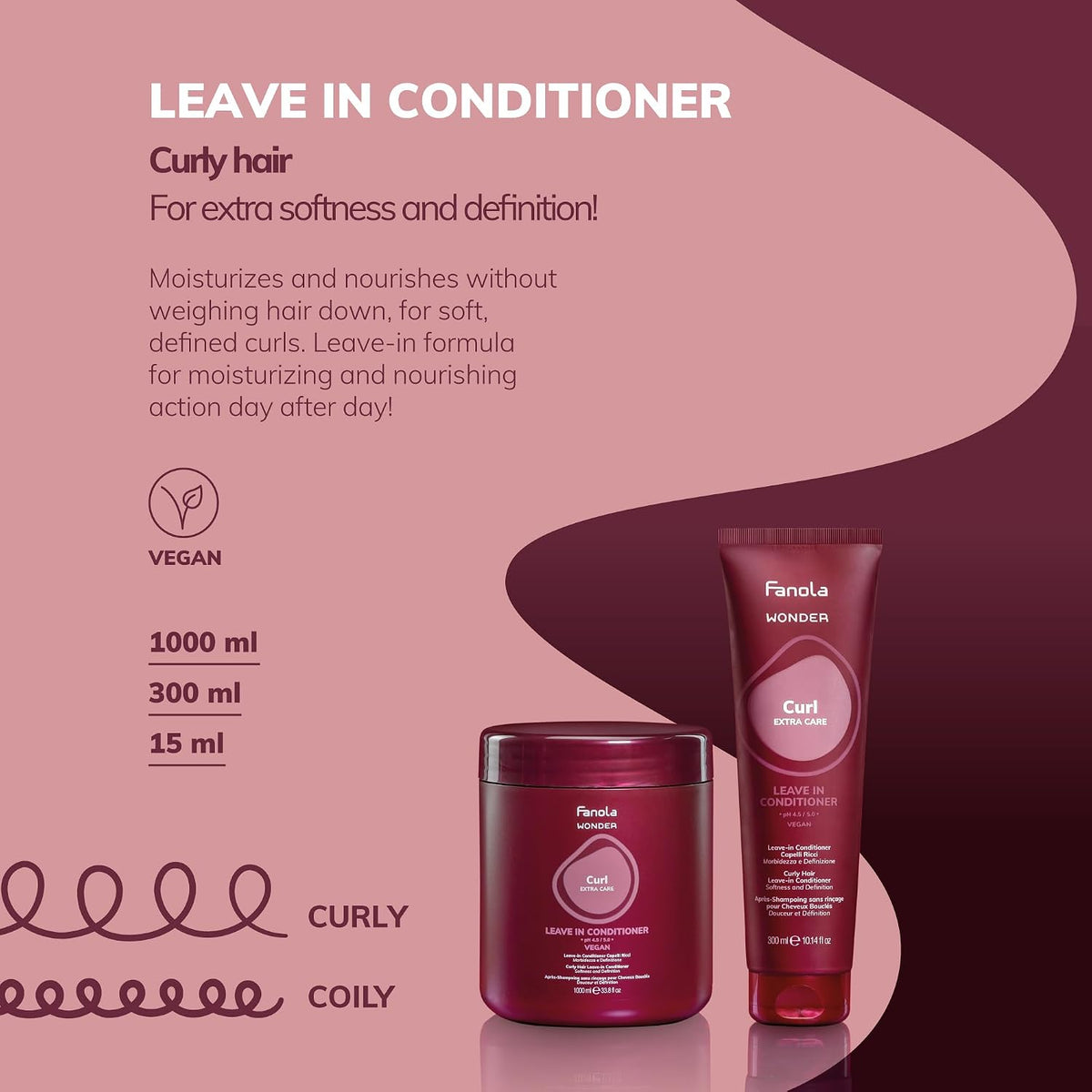 Fanola Curl Leave-In Conditioner 1000ml - image 2