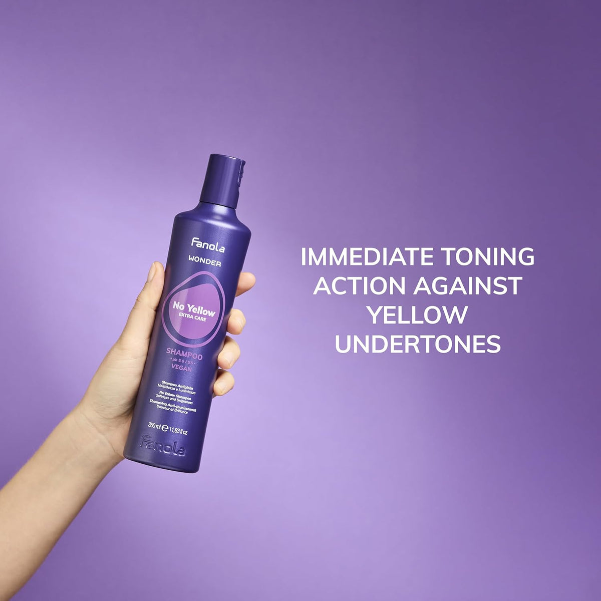 Fanola Wonder Extra Care No Yellow Shampoo 100ml - image 2