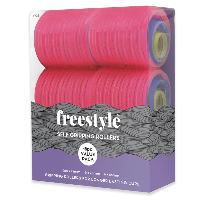 Freestyle - Self Grip Velcro Rollers 18pc – product image
